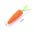 Carrot Cat Teaser Toy – Sisal, Sound & Teeth Grinding Fun Cat Teaser Toy Babs small size