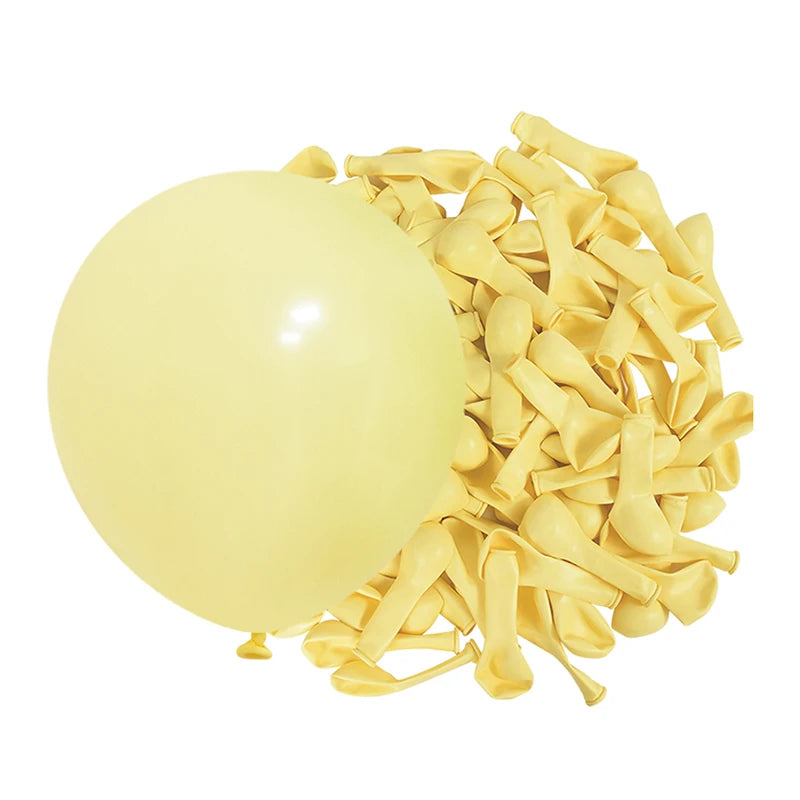 30/60pcs 5" Macaron Pastel Latex Balloons for Party Decor Party Balloons Babs Yellow 30pcs