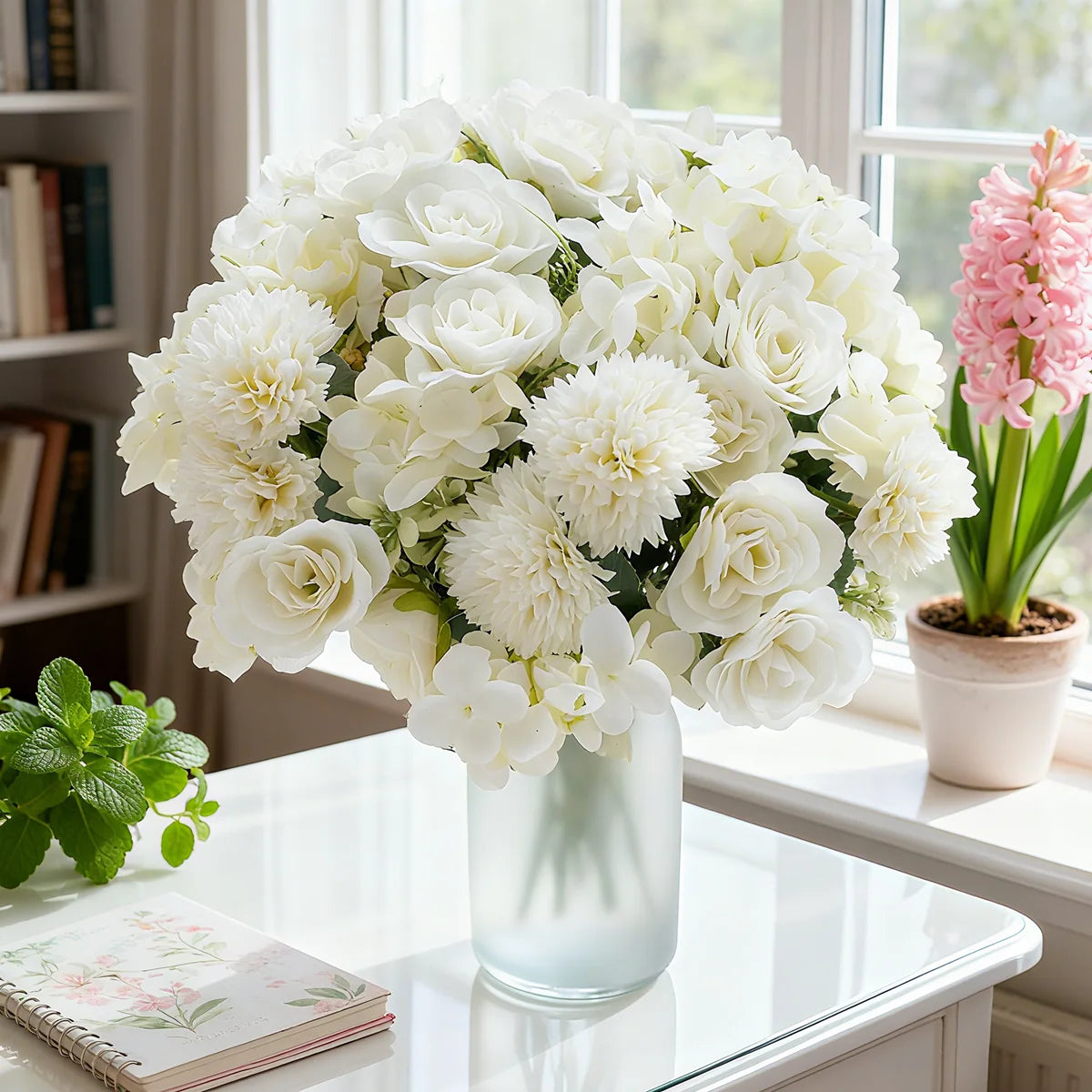 Artificial Silk Roses Bouquet – Wedding & Home Décor Artificial Flower Bouquet Babs