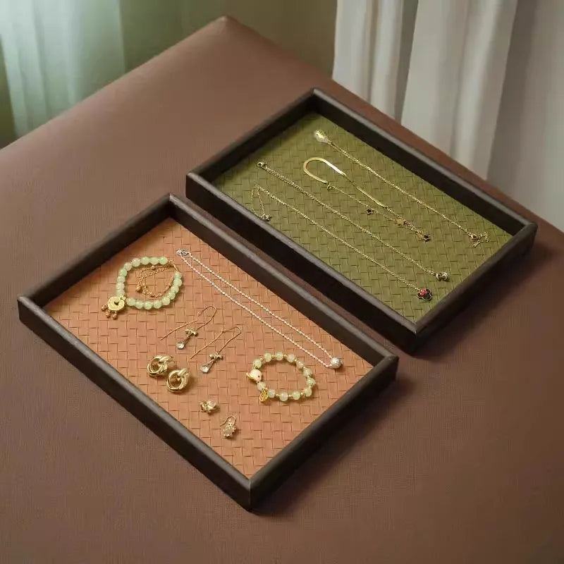 Wooden Vintage Jewelry Tray – Elegant Bedroom Organizer Decorative Wooden Tray Babs