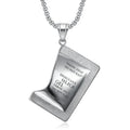 Stainless Steel Geometric Pendant Necklace | Punk Hip Hop Pendant Necklace Babs With Chain 60cm