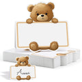 Brown Bear Place Cards 20/50pc – Party & Wedding Table Decor Party Place Cards Babs Bear 30Pcs