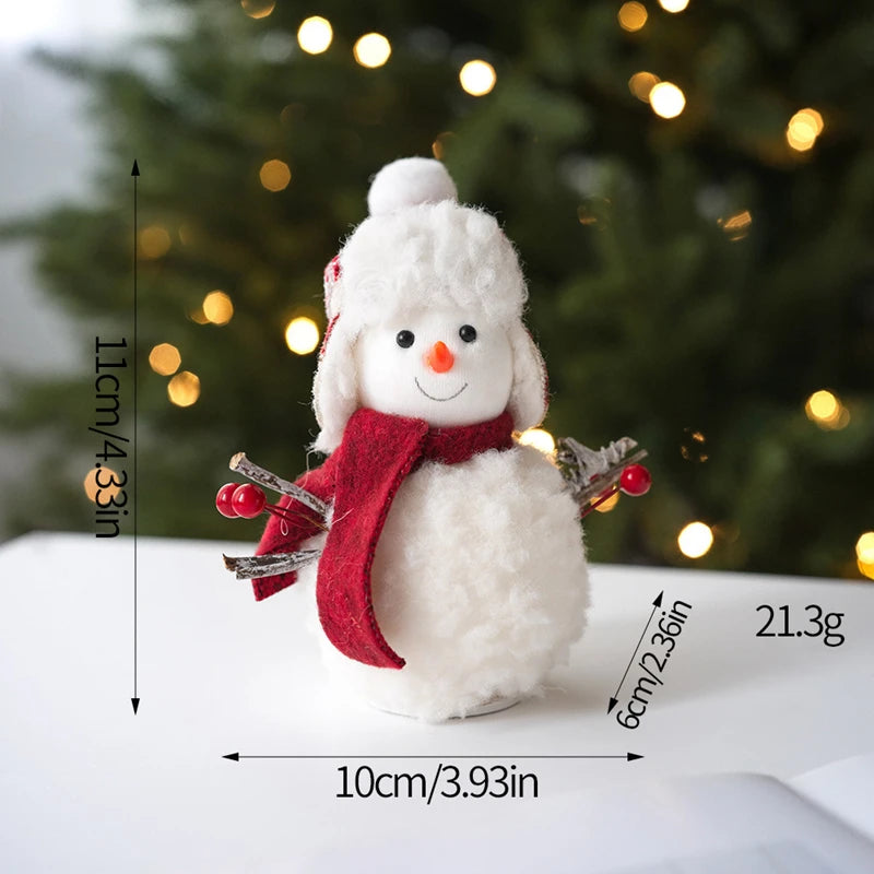 Plush Christmas Snowman Ornament – Holiday Decor & Kids Gift Christmas Ornament Babs S