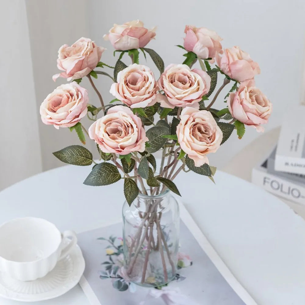 Artificial Silk Rose Bouquet – Wedding & Home Décor Artificial Flower Bouquet Babs