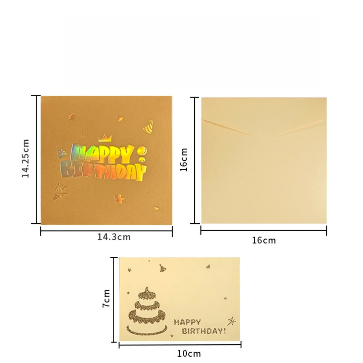 3D Pop-Up Handmade Greeting Cards with Envelopes Pop-Up Greeting Card Babs
