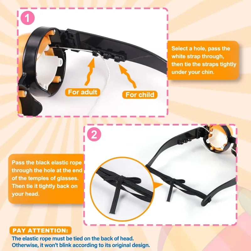 Halloween Crazy Eye Glasses – Funny Novelty Party Prop for Kids Novelty Party Glasses Babs