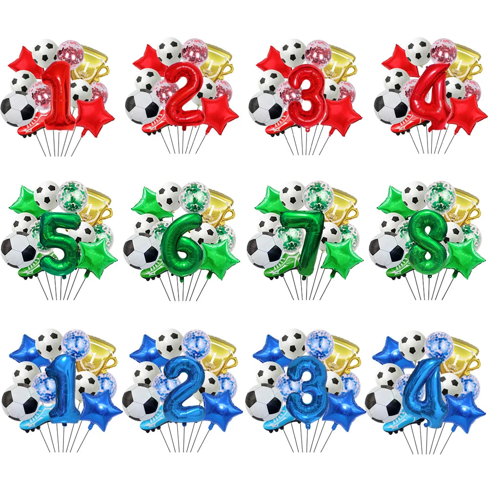 32" Soccer Ball Foil Balloon Set – Kids Birthday Party Decor Party Foil Balloons Babs
