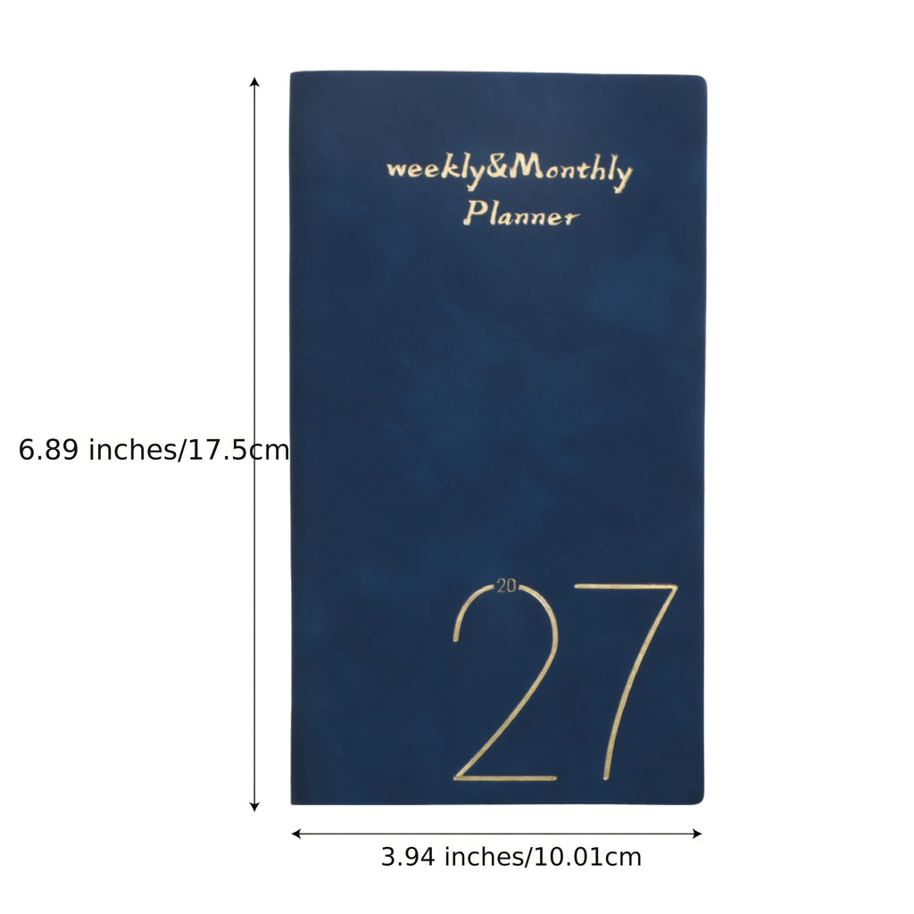 2027 Weekly Planner – Waterproof PU Leather Pocket Notebook Weekly Planner Notebook Babs