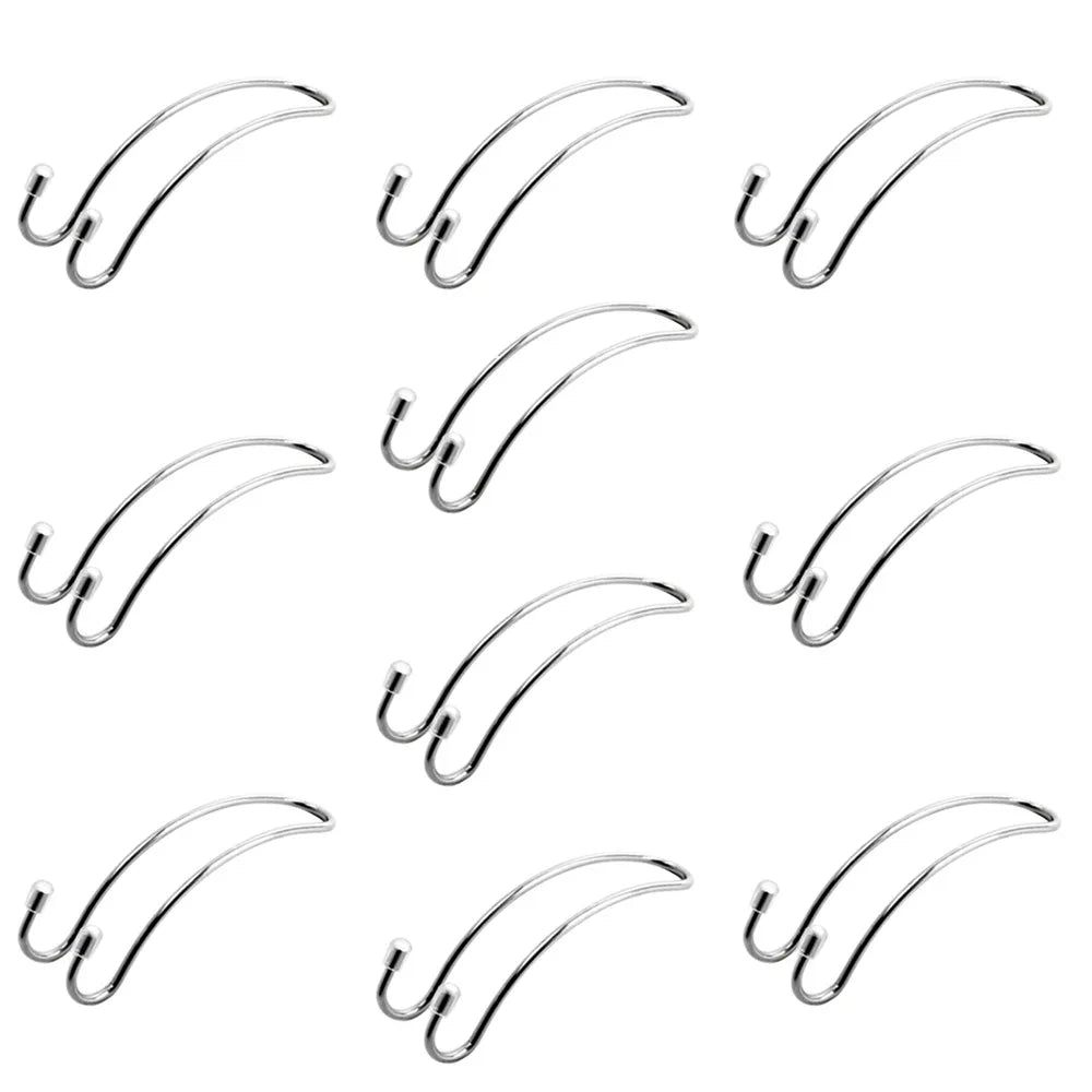 10-Pack Stainless Steel Car Headrest Hooks – Bag Holder Car Seat Hook Babs Silver