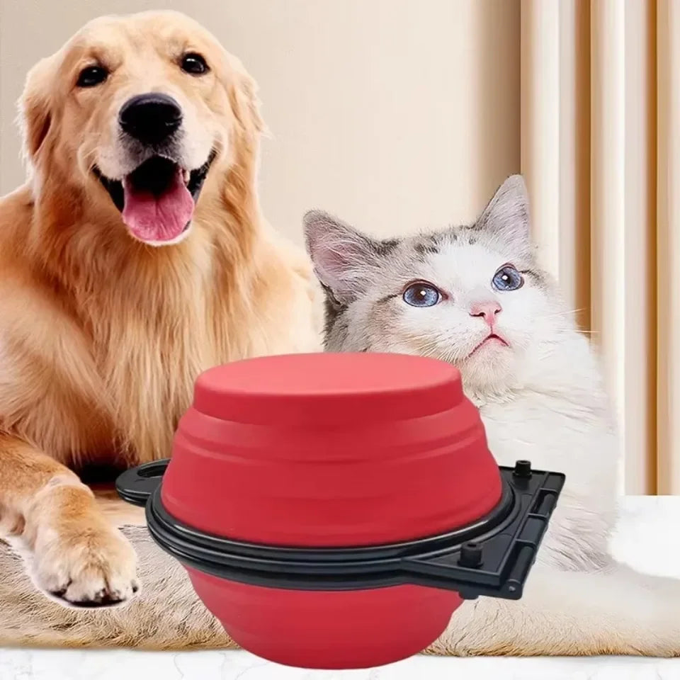 2-in-1 Foldable Pet Travel Bowl for Dogs & Cats – 500ml Pet Travel Bowl Babs