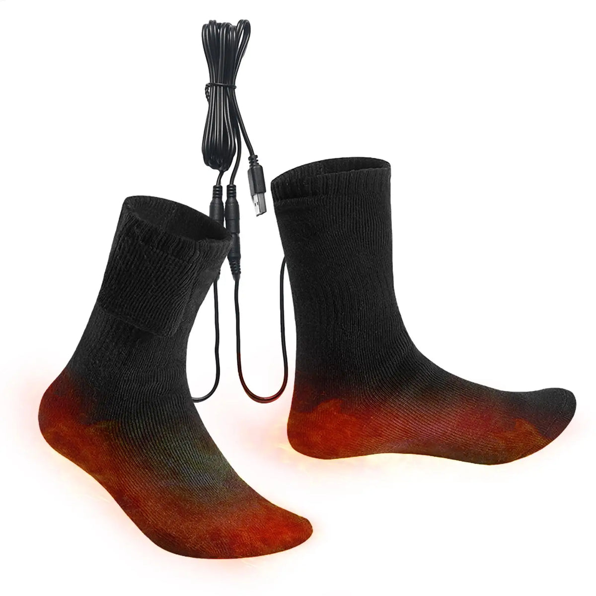 USB Electric Heated Socks – Unisex Rechargeable Foot Warmer Electric Heated Socks Babs