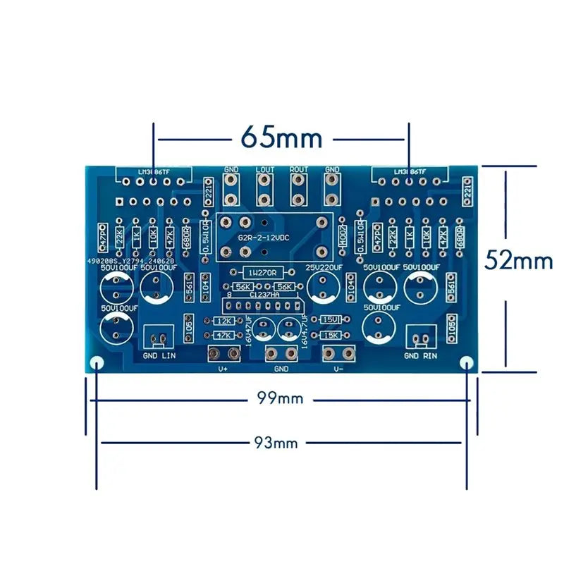 LM3886TF HiFi Stereo Dual Channel Power Amplifier Board Audio Amplifier Board Babs