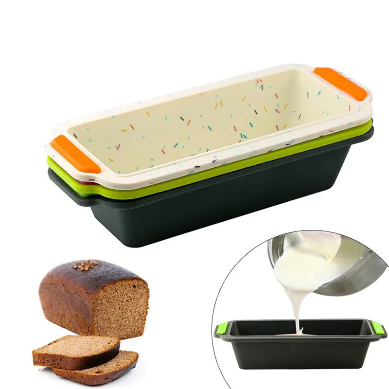 Silicone Rectangular Bread Pan & Cake Mold – Non-Stick Bakeware Silicone Bread Pan Babs
