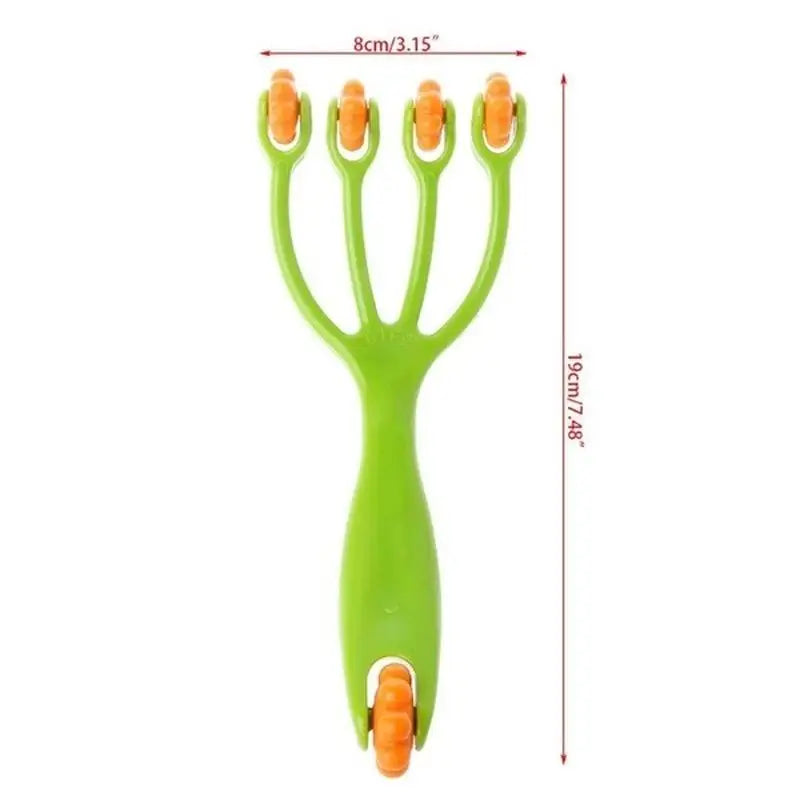 Four-Claw Rolling Massager – Head, Foot & Body Roller Tool Body Massage Roller Babs