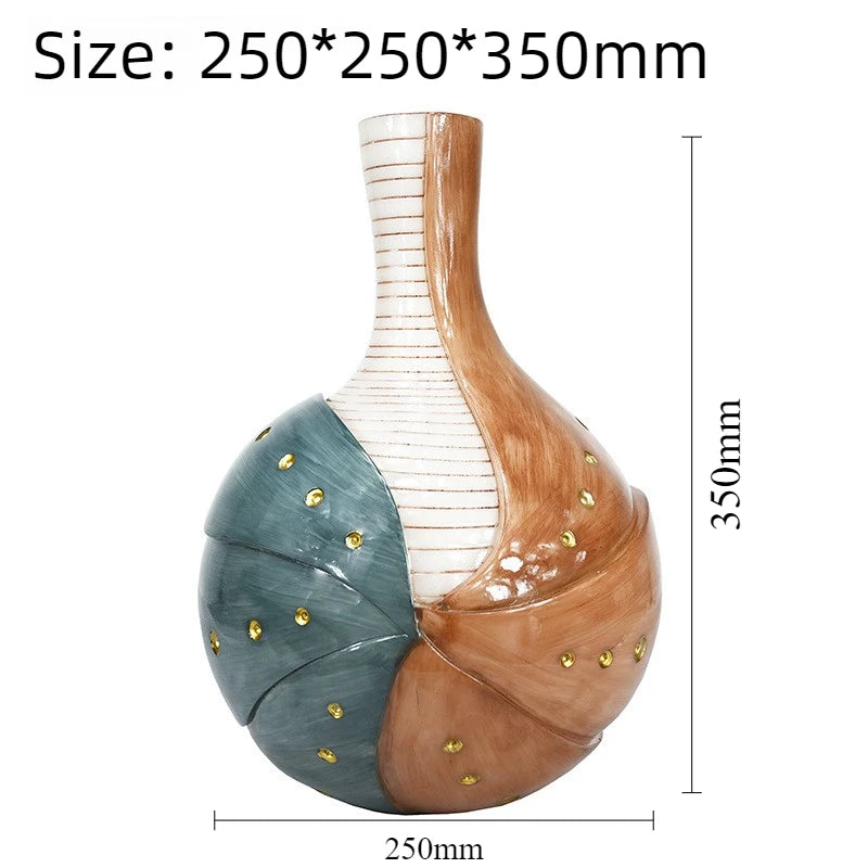 Luxury Resin Decorative Vase – Vintage Aesthetic Table Decor Decorative Resin Vase Babs Style 3