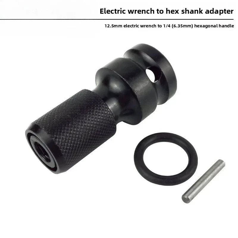1/2" Square to 1/4" Hex Impact Wrench Adapter Converter Socket Drive Adapter Babs