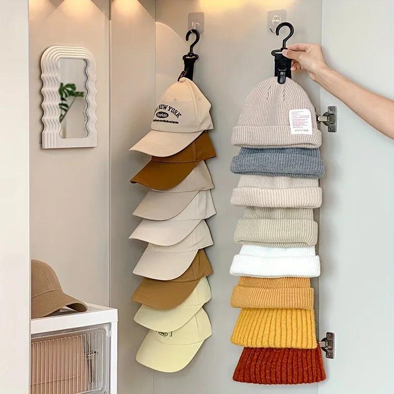 71.5cm Hat Rack – Holds 8 Caps, Closet Wardrobe Organizer Hat Storage Rack Babs