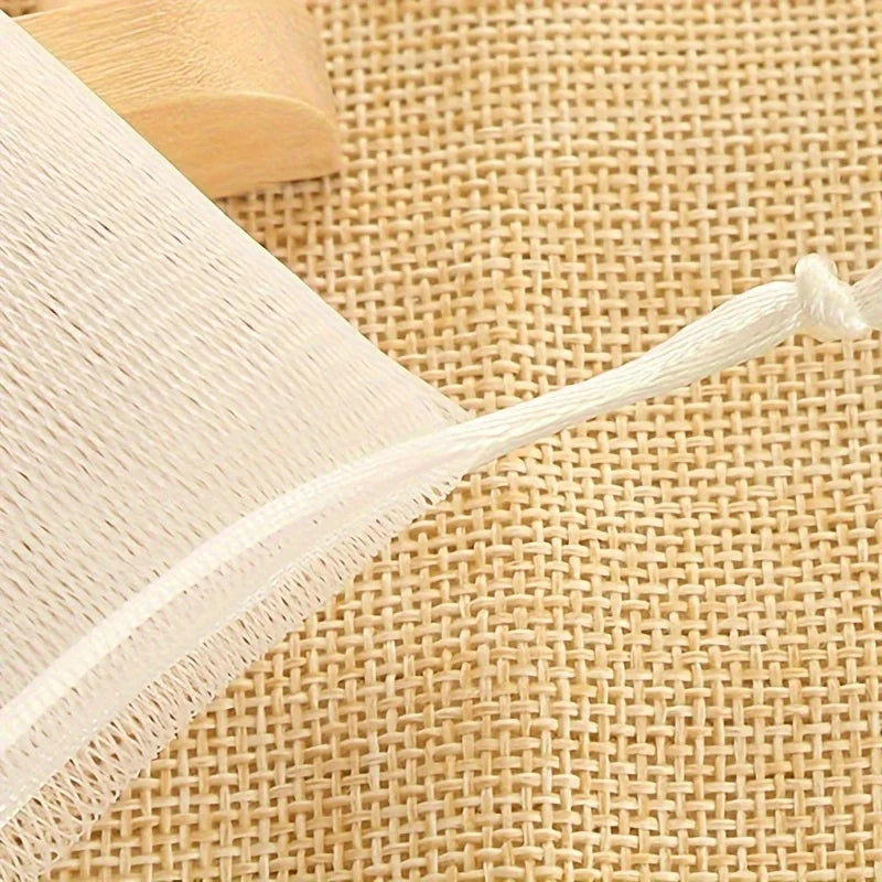 Exfoliating Soap Mesh Bags – Drawstring Foaming Soap Saver Net Soap Saver Mesh Bag Babs