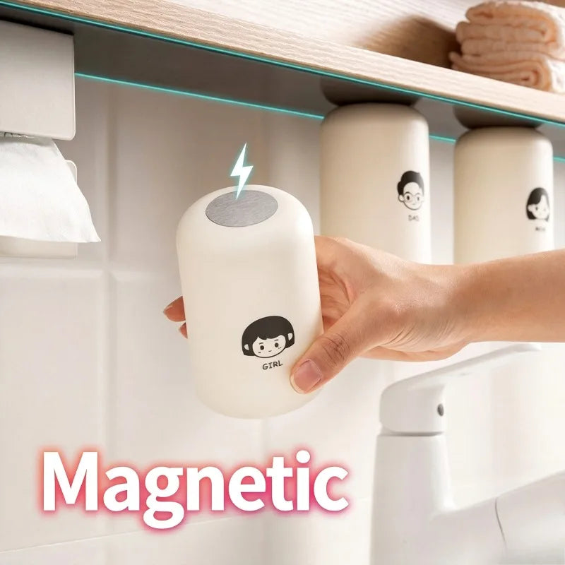 Magnetic Upside-Down Toothbrush Cup & Toothpaste Holder Toothbrush Cup Holder Babs