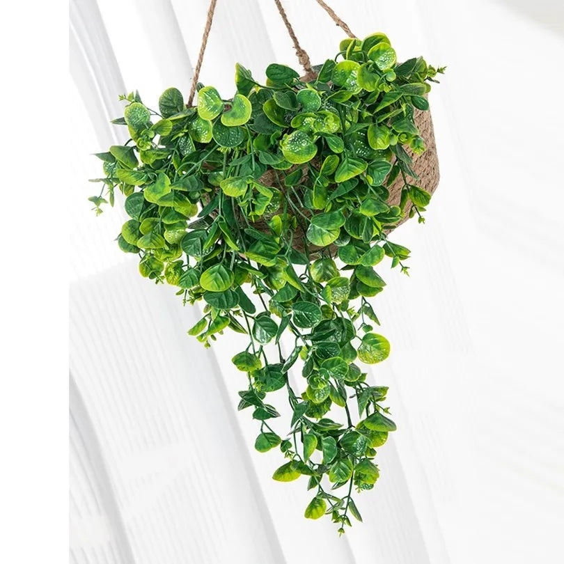 Artificial Eucalyptus Fern Vine Wall Hanging – 65cm Décor Artificial Plant Vine Babs