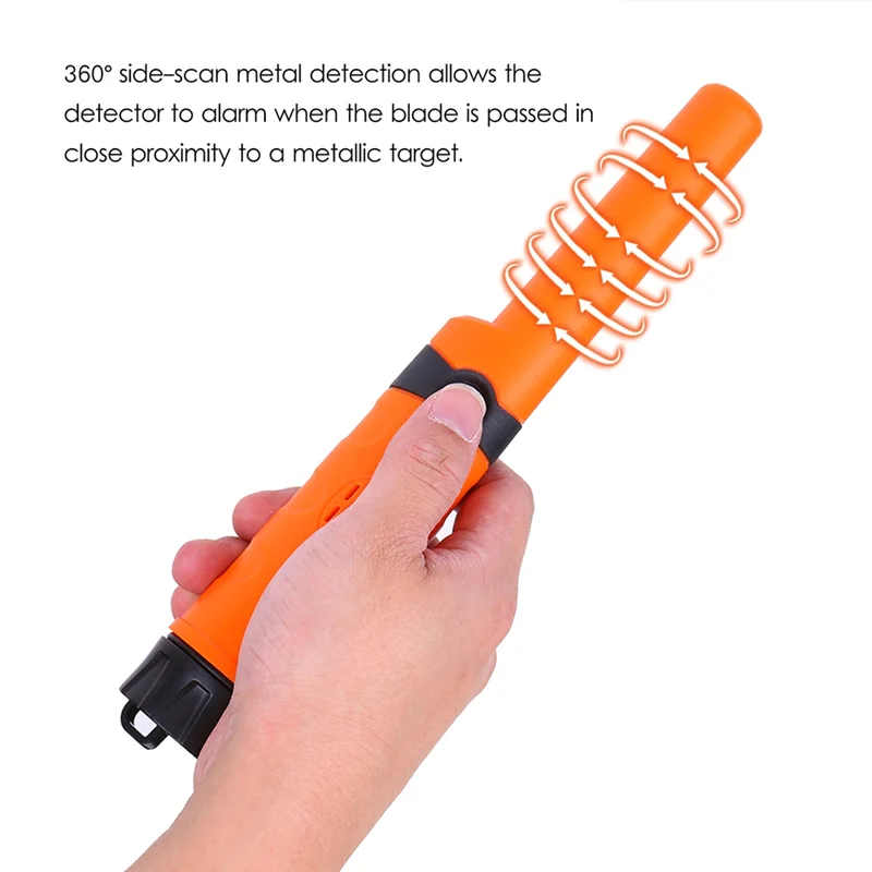 MD970 Waterproof Handheld Metal Detector – 10M Depth, High Sensitivity Handheld Metal Detector Babs Orange