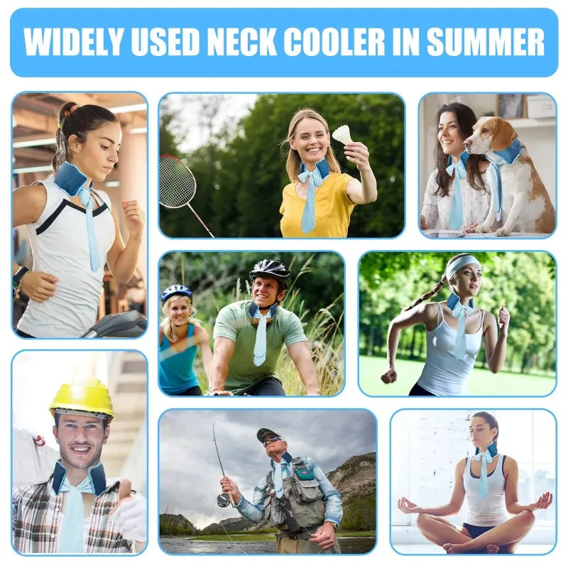 Reusable Cooling Neck Wrap Ice Scarf – Unisex Summer Sport Cooling Neck Wrap Babs