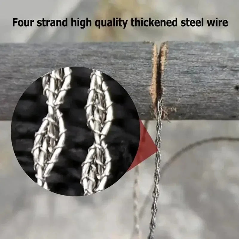 Mini Pocket Wire Saw – Stainless Steel Camping Survival Tool Survival Wire Saw Babs