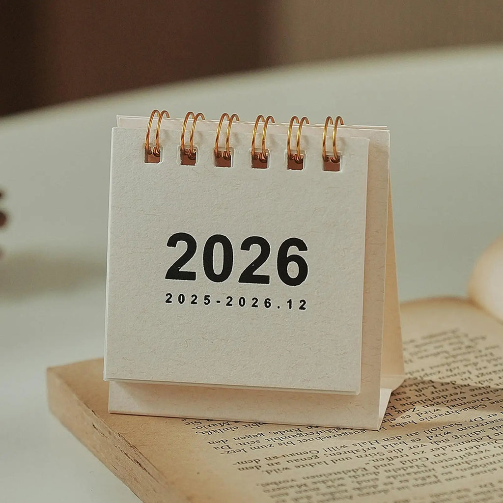 2026 Mini Desk Calendar – Portable 12-Month Planner Mini Desk Calendar Babs
