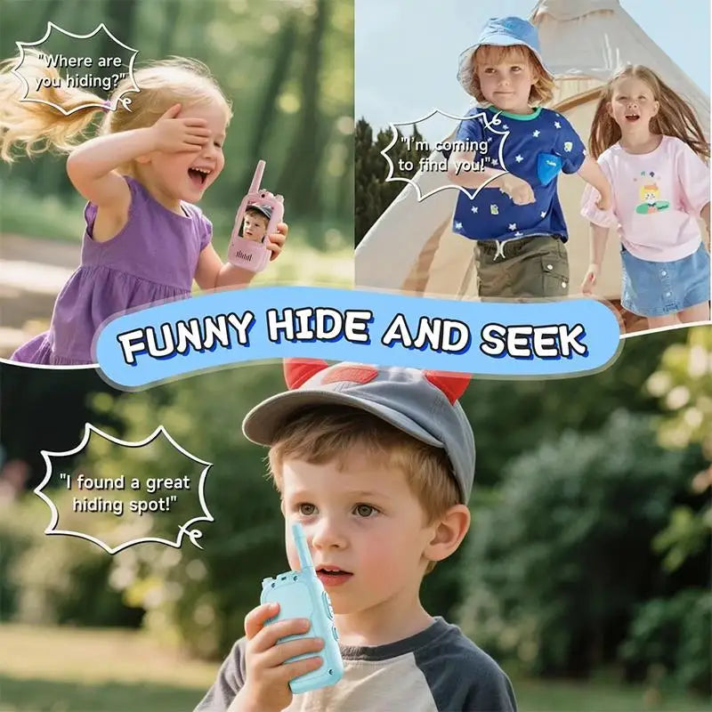 HUXUAN Video Walkie Talkies for Kids 2-Pack | HD Screen & Camera Kids Video Walkie Talkie Babs
