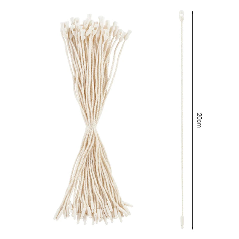 100pcs Christmas Ornament Hanging Ropes & Ribbon Strings Christmas Ornament Strings Babs Milk White