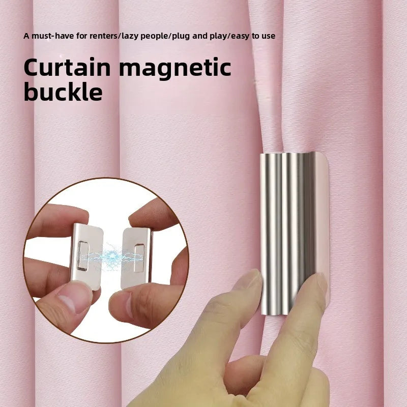 No-Sew Magnetic Curtain Clips | Strong Light-Blocking Tie Backs Curtain Magnetic Clips Babs 5pcs