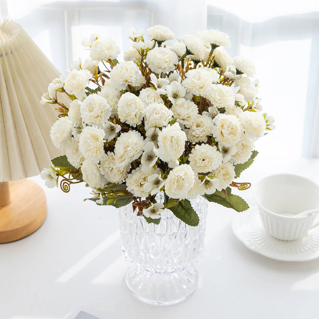 Artificial Silk Carnation Bouquet for Wedding & Home Décor Artificial Flowers Babs