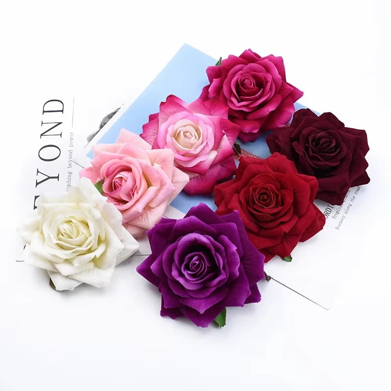 Artificial Rose Flower Heads for Wedding, Wreaths & DIY Decor Artificial Flower Heads Babs