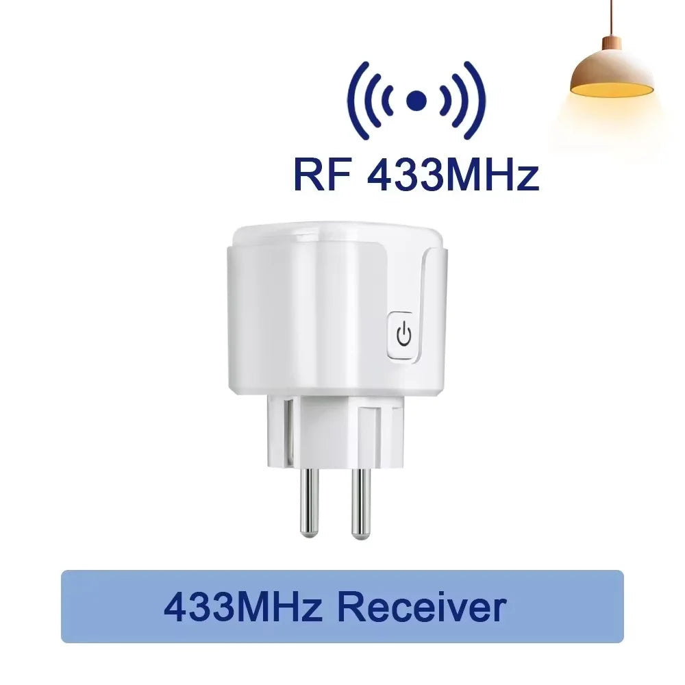 Tuya Smart EU Plug WiFi+BT 16A/20A Power Monitor | KEBIDUMEI Smart WiFi Plug Babs RF 433Mhz Plug