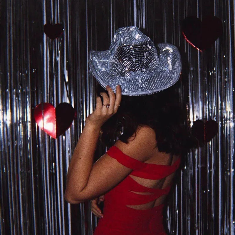Disco Ball Hat & Sunglasses – 80s Party & Bride Décor Set Party Costume Accessory Babs