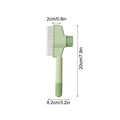 Self-Cleaning Dog & Cat Grooming Comb | One-Button Hair Remover Pet Grooming Comb Babs Green