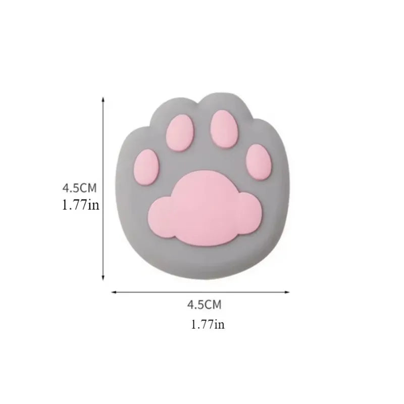 Cat Paw Silicone Door Handle Bumper Guard – Self-Adhesive Wall Protector Door Bumper Guard Babs