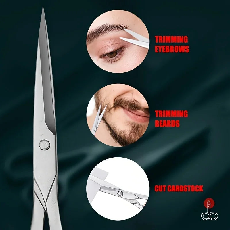 Professional Stainless Steel Eyebrow Scissors – Sharp & Ergonomic Eyebrow Scissors Babs