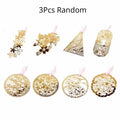 3-Pack Hollow Metal Flower Bookmarks – Golden Paper Clip Gift Metal Bookmark Set Babs 3pcs