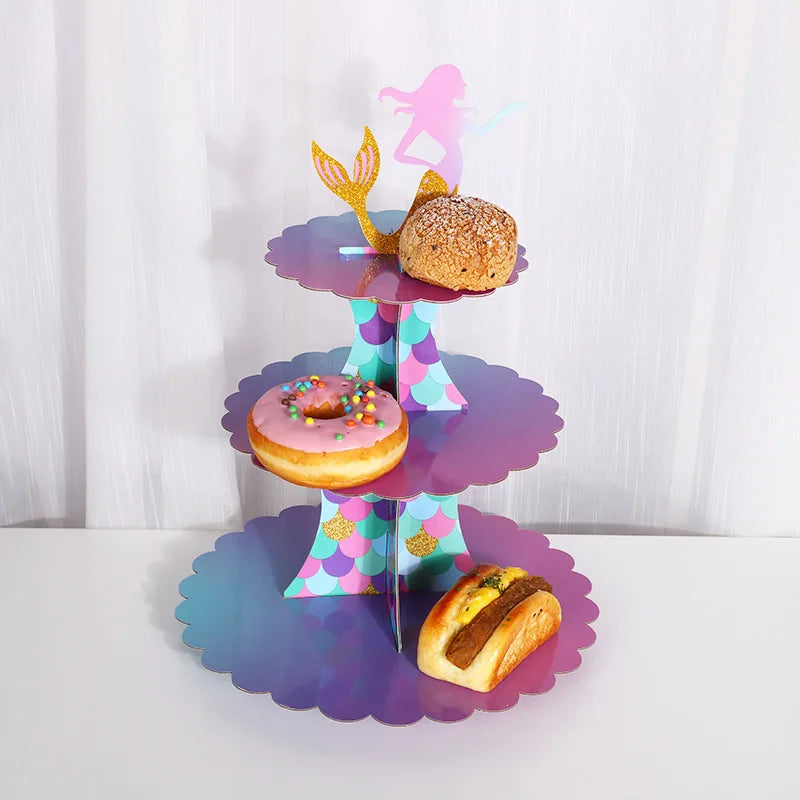 Mermaid Cake Toppers Set – Tails, Shells & Birthday Decor Cake Topper Set Babs