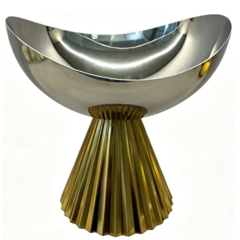 Heart-Shaped Stainless Steel Fruit Bowl – Modern Luxury Tray Decorative Fruit Bowl Babs Gold