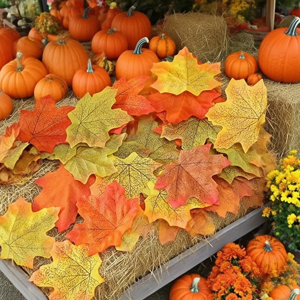 Silk Maple Leaf Artificial Flowers – Autumn Fall Decor Artificial Silk Flowers Babs