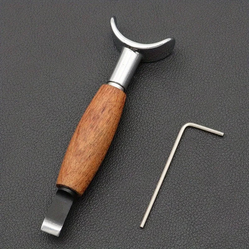 Leather Carving Rotary Knife – Stainless Steel & Rosewood Leather Carving Knife Babs