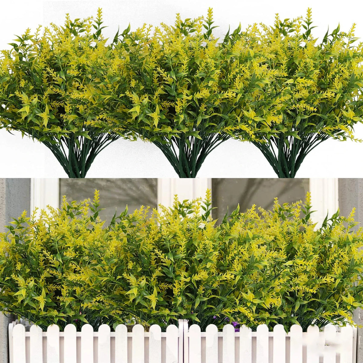 Artificial Lavender Stems – 10 Pcs Plastic Fake Flowers, 36cm Artificial Flower Stems Babs