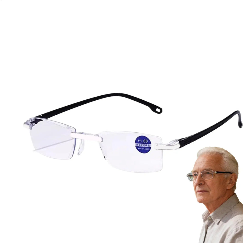 Smart Autofocus Reading Glasses – Anti Blue Light Rimless Reading Glasses Babs
