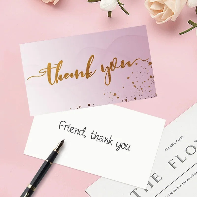 50 Thank You Cards – Small Business, Wedding & Gift Notes Thank You Cards Babs