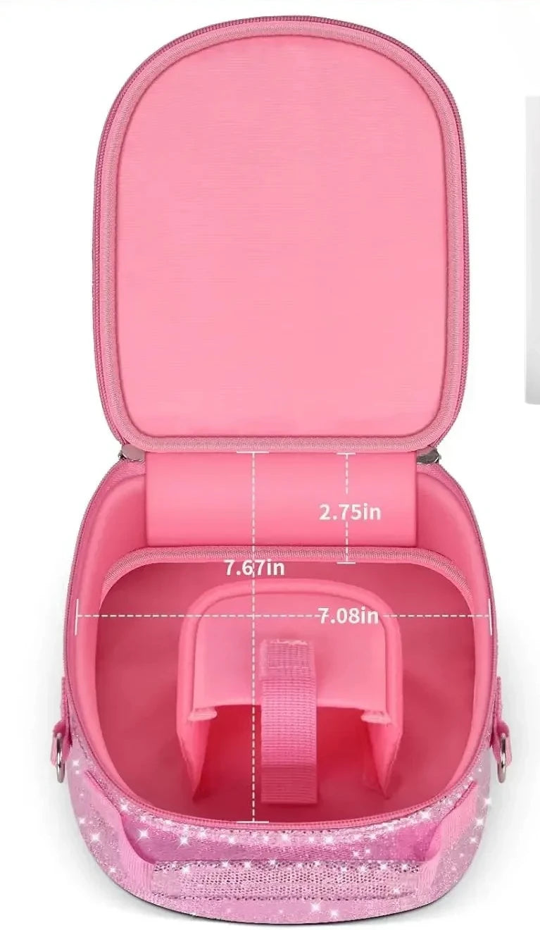 Paiyule Pink Case for Yoto Mini Player 2024 – Holds 120 Cards Kids Player Travel Case Babs Pink