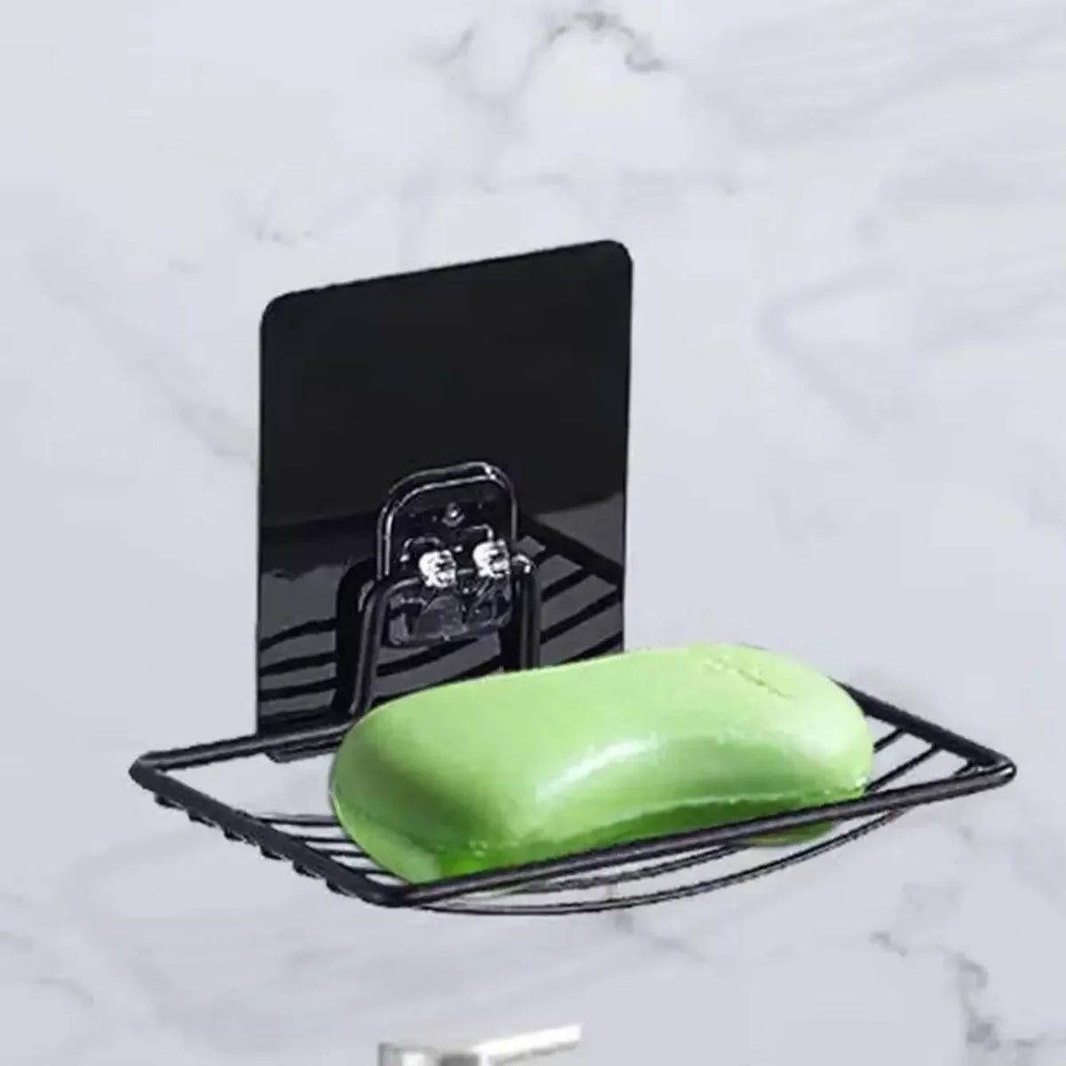 Wall Mounted Stainless Steel Soap Holder & Drainage Tray Soap Holder Babs black2pcs
