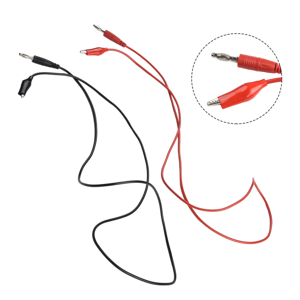 1M Alligator Clip to Banana Plug Test Cable for Multimeter Multimeter Test Cable Babs