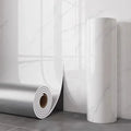 Peel & Stick Marble Wall Panel 300x40cm – Waterproof Foam Peel & Stick Wallpaper Babs White-1Roll